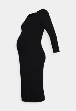 NOTCH NECKLINE MIDI DRESS - Jerseykleid - Black -Anna Field Verkaufsgeschäft 01d148d1237f4d8fb0b9cc9c73d98252