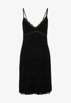 Anna Field HEIDI SHORT SLEEVES VISCOSE NIGHTDRESS - Nachthemd - Black -Anna Field Verkaufsgeschäft 09bf0e44fa95471b8c6347b5c956e75d