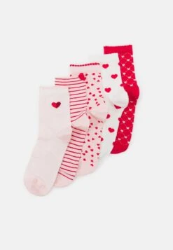 Anna Field 5 PACK - Socken - White/red -Anna Field Verkaufsgeschäft 0d75944a087742d992ccaae439325071