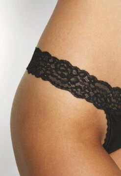 Anna Field 10PP COTTON AND LACE THONG - String - Black -Anna Field Verkaufsgeschäft 1e3643c56d2f40289953e14d52bb3ace