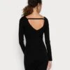 Anna Field OFFENER RÜCKEN BODYCON MINI STRICKKLEID - Etuikleid - Black -Anna Field Verkaufsgeschäft 25fed224e72345b8b83ced82993358f5