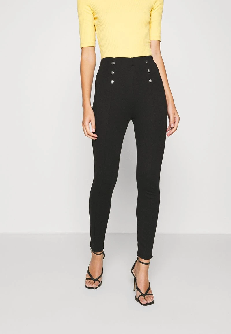 Anna Field Punto Leggings With Button Detail - Leggings - Hosen - Black 3 Anna Field Punto Leggings With Button Detail - Leggings - Hosen - Black