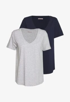 Anna Field T-Shirt Basic - Mottled Light Grey/blue -Anna Field Verkaufsgeschäft 4a5c6845e23a4c3ca6fadd59d3ca1f89 1