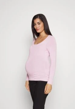 MATERNITY BASIC LONGSLEEVE 2 PACK - Langarmshirt - Pink/light Green -Anna Field Verkaufsgeschäft 4fdb9102dce840008294794f71a97080