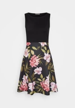 Anna Field Jerseykleid - Black/black/pink -Anna Field Verkaufsgeschäft 566117c5c76c498c8ec0f4f3e04f7e92