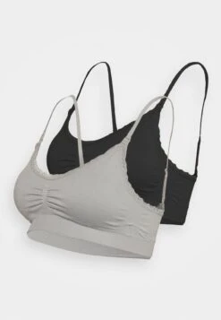 Anna Field MATERNITY SEAMLESS BRA 2 PACK - Bustier - Grey/black -Anna Field Verkaufsgeschäft 5a75f8e8aa114f748ddd1c810760d7a7 1