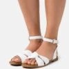 Anna Field LEATHER - Riemensandalette - White -Anna Field Verkaufsgeschäft 65f71475f2224e66a61b2f361dd7676d