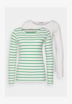 Anna Field 2 PACK - Langarmshirt - White/green -Anna Field Verkaufsgeschäft 6aa0aa3b9ccd4732866c62789425ac08