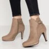 Anna Field High Heel Stiefelette - Taupe -Anna Field Verkaufsgeschäft 6daa710295bf43ca885d41a1ae2493a0