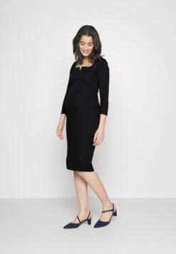 NOTCH NECKLINE MIDI DRESS - Jerseykleid - Black -Anna Field Verkaufsgeschäft 745887bcaafc454abffcdfca4f151e44 1