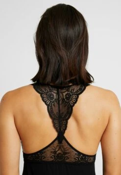 Anna Field ANNA LONG VISCOSE DRESS - Nachthemd - Black -Anna Field Verkaufsgeschäft 7fefb7cbb0d14b6ea493b4f178c252a1