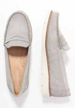 Anna Field COMFORT LEATHER - Slipper - Grey -Anna Field Verkaufsgeschäft 91c037ae0fd845eb95c65013e2cb4387