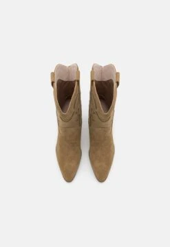 Anna Field LEATHER - Cowboy-/Bikerstiefelette - Khaki -Anna Field Verkaufsgeschäft a0eb052d2e31427c964205fc36ec1754