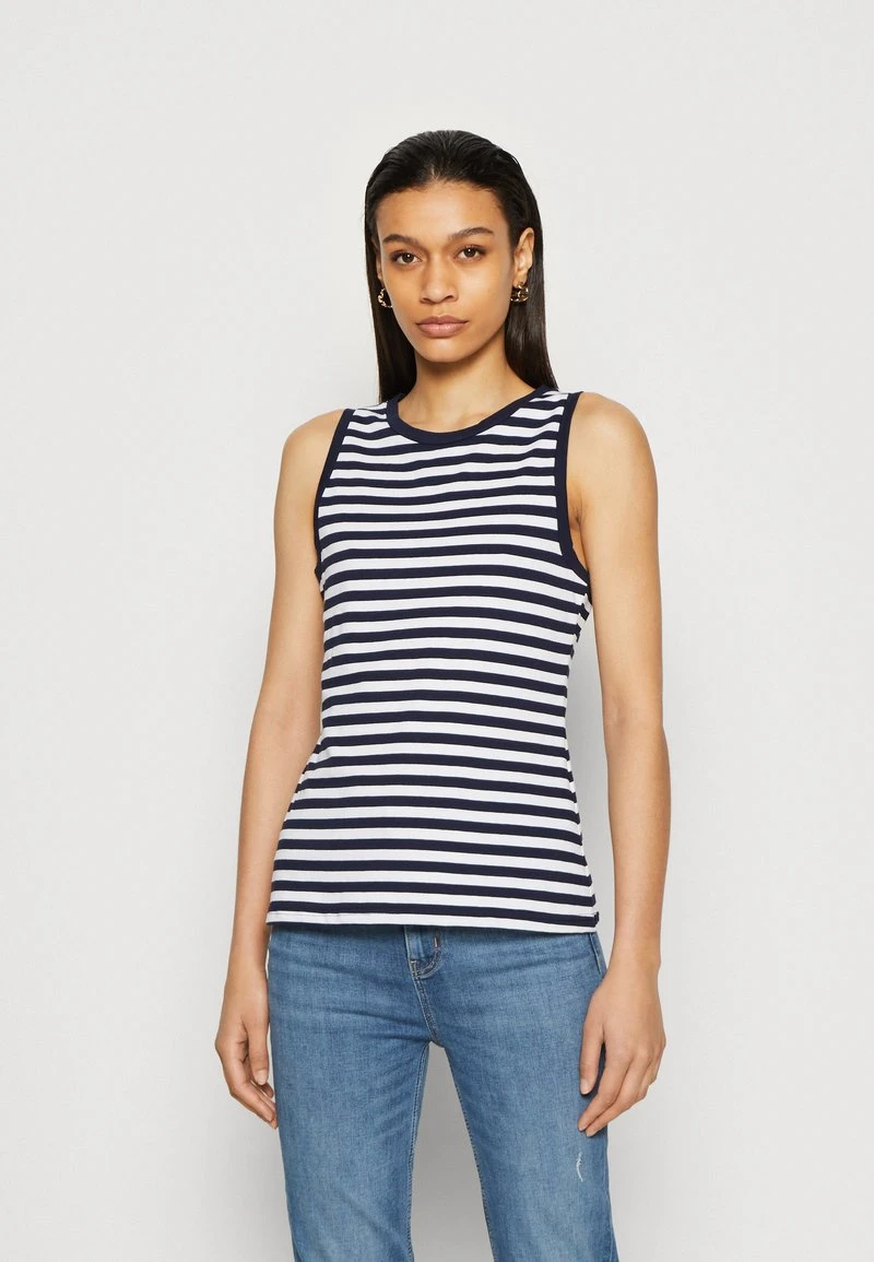 Anna Field Top - Dark Blue/white 3 Anna Field Top - Dark Blue/white