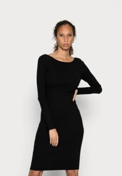 Anna Field OFFENER RÜCKEN BODYCON MINI STRICKKLEID - Etuikleid - Black -Anna Field Verkaufsgeschäft ae24ededa50648bf920e681ebf84b24f