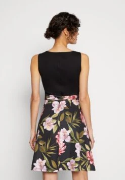 Anna Field Jerseykleid - Black/black/pink -Anna Field Verkaufsgeschäft bf2b72ddb8ab45fc8112f8ad8ecc10ad