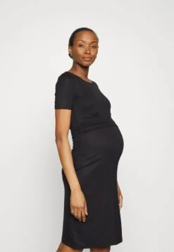 SHORT SLEEVES RUCHED WAIST MINI FLARED DRESS - Jerseykleid - Black 13 SHORT SLEEVES RUCHED WAIST MINI FLARED DRESS - Jerseykleid - Black -Anna Field Verkaufsgeschäft d013a8bbc5f3496991baef05c36d76c3 1