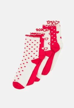 Anna Field 5 PACK - Socken - White/red -Anna Field Verkaufsgeschäft e913f86b66a24d928ee120660589cafc 1