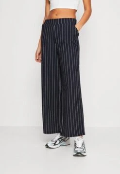 Anna Field Stoffhose - Dark Blue/brown/white -Anna Field Verkaufsgeschäft eebec60acbd740d992615145e19cc27b