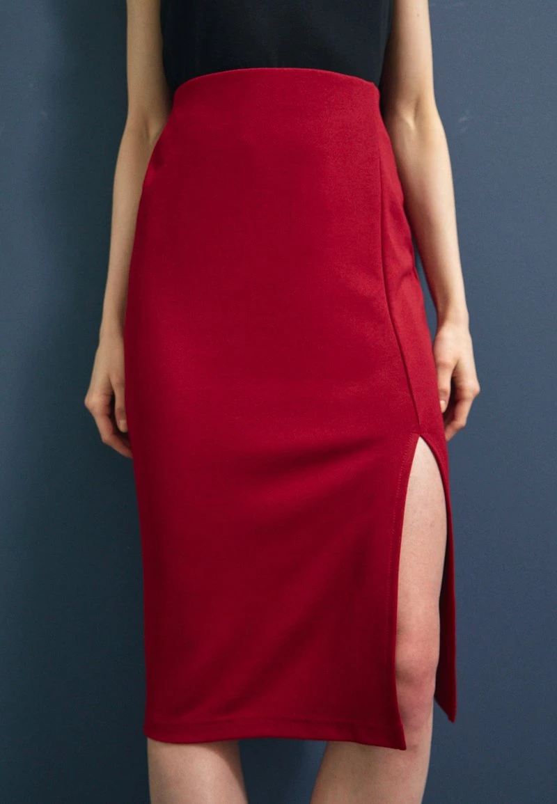 Anna Field Bleistiftrock - Dark Red 3 Anna Field Bleistiftrock - Dark Red