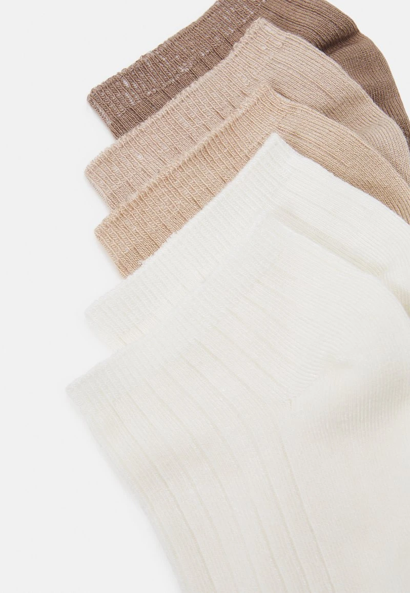 Anna Field SOFT RIBBED SNEAKER SOCKS 5PACK - Socken - Beige 4 Anna Field SOFT RIBBED SNEAKER SOCKS 5PACK - Socken - Beige – Bild 2