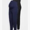 2PACK - Leggings - Hosen - Black/dark Blue